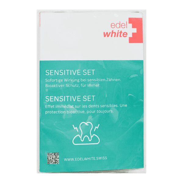 edel+white Sensitive Set - for sensitive teeth and irritated gums, photo from the label