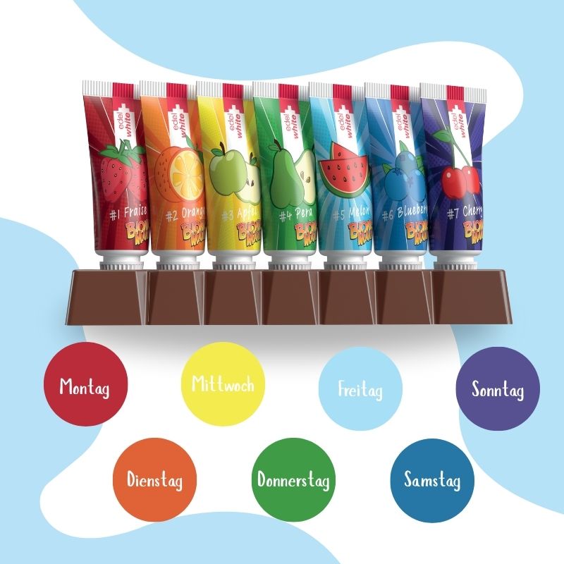 edel+white 7 Fruchtli - Bionicmania dentifrice pour enfants