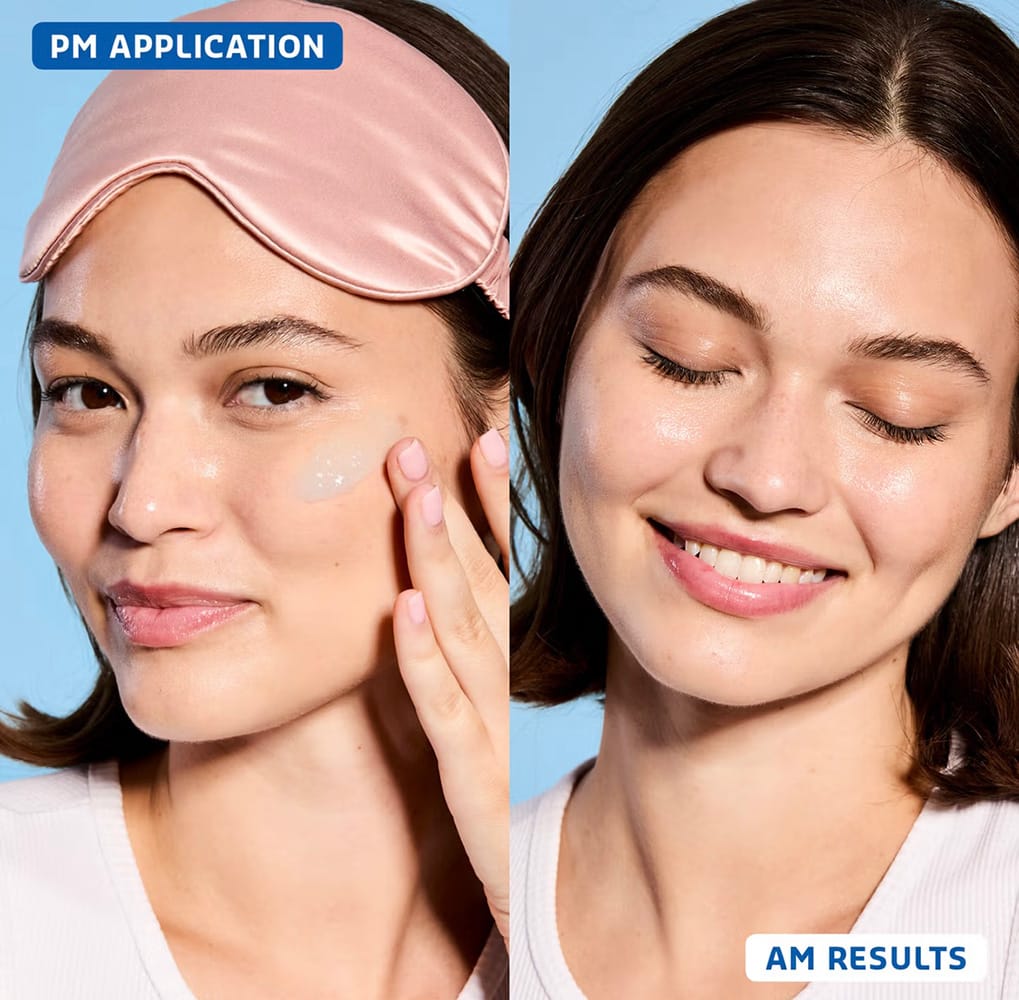 belif aqua bomb sleeping mask bild vorher nachher