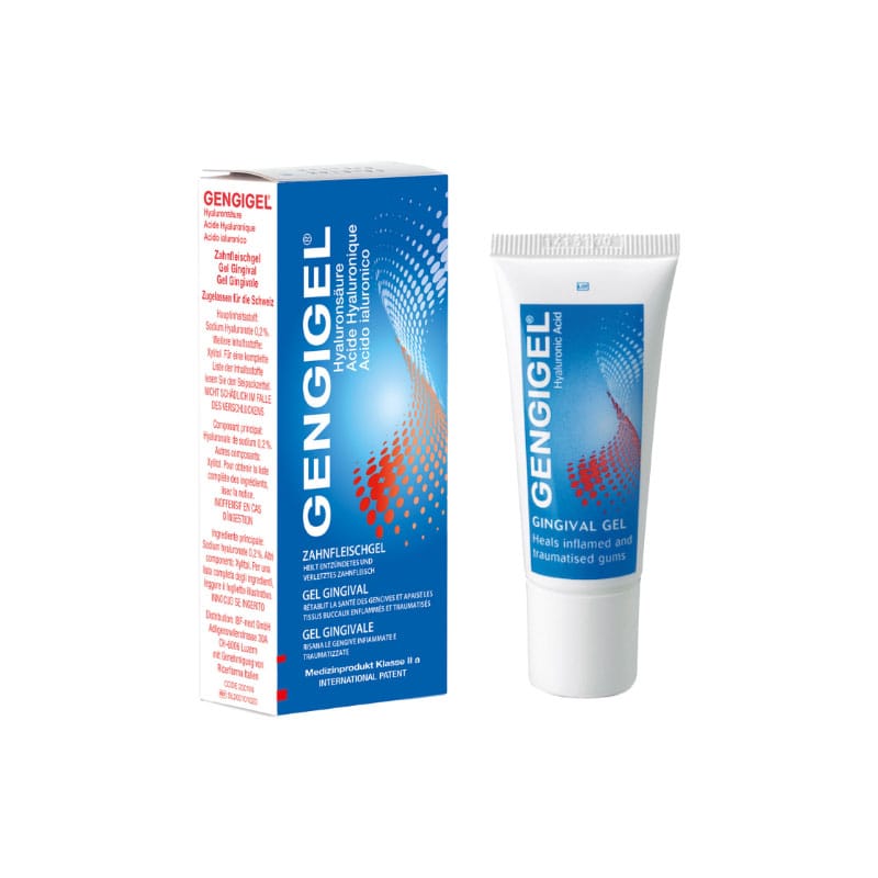 Gengigel Gel - Gel d'acide hyaluronique pour le soulagement rapide des gingivites et des lésions buccales